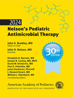 cover image of 2024 Nelson's Pediatric Antimicrobial Therapy
